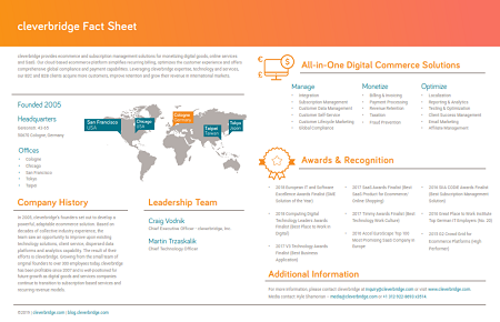 cleverbridge Fact Sheet