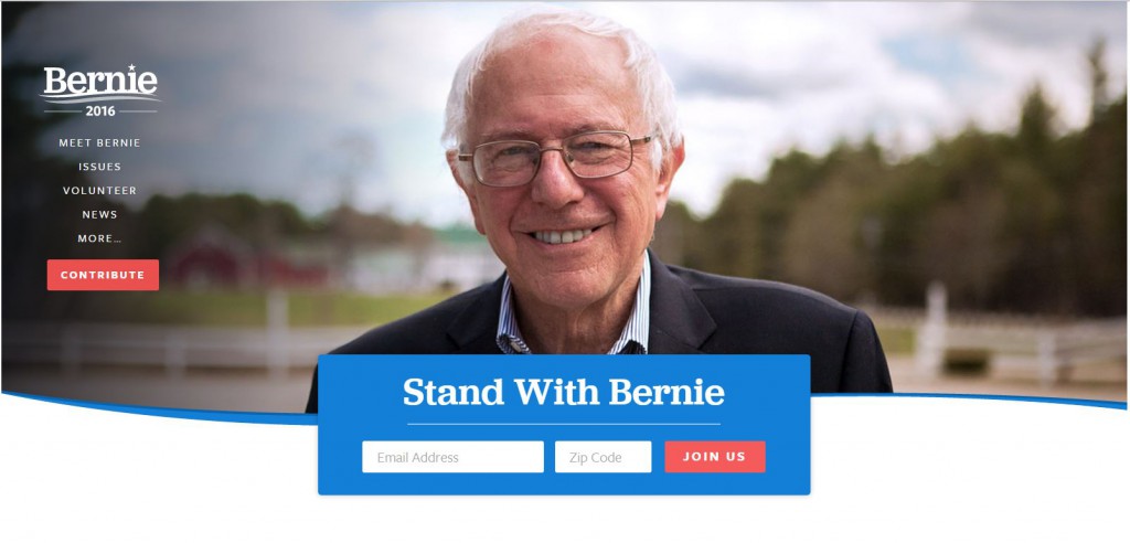 Bernie Sanders — Homepage